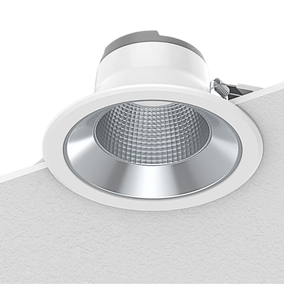 Downlight LED GRID2 réflecteur martelé UGR19 CBK
