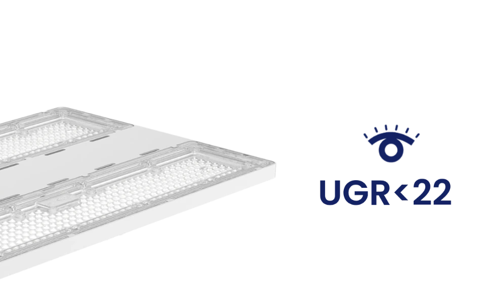 Optique du highbay OLYMP2, UGR < 22