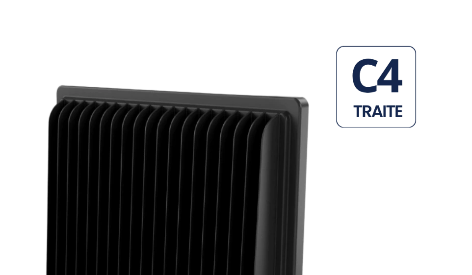 Ailettes verticales du projecteur FLEXOR, classe C4 - CBK