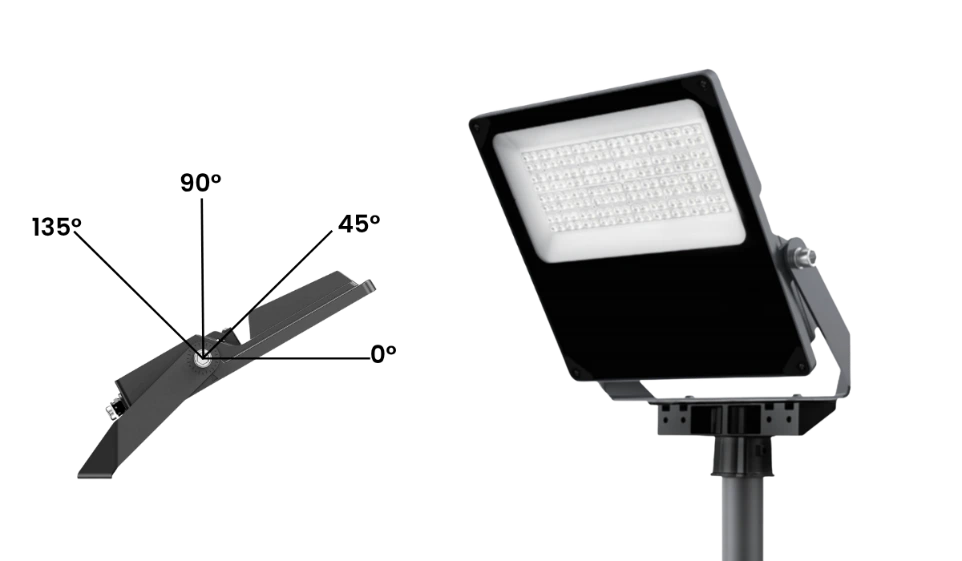 Bras articulé du projecteur FLEXOR, réglable par pas de 45° - CBK