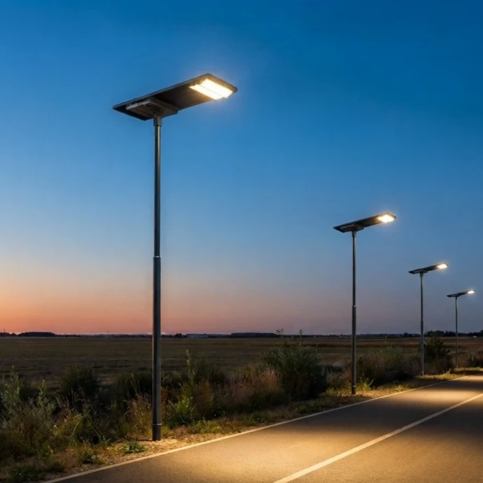 Tête de mât solaire LED SUNFLOW avec panneau photovoltaïque 90 W - CBK
