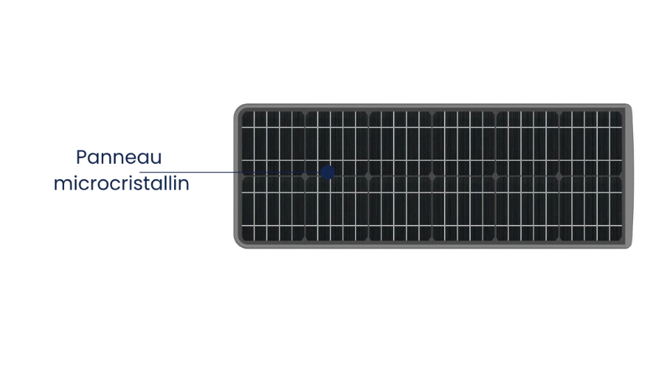 Panneau photovoltaïque monocristallin de 90 W de la tête de mat solaire SUNFLOW - CBK
