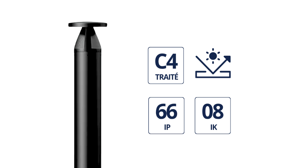 Borne LED ELARA anticorrosion C4, anti-UV, IP66 et IK08 - CBK
