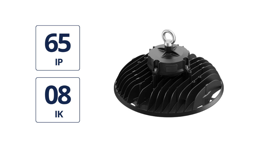Highbay LED SOLARIS3 en fonte d’aluminium, IP65 et IK08 - CBK