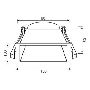DOWNLIGHTS_ACCESS CADRE REGOR H